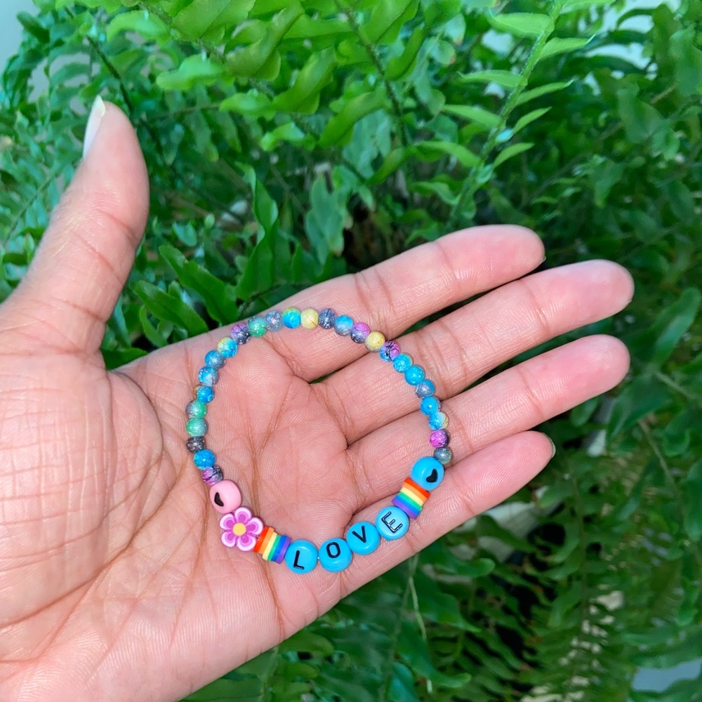 Handmade PRIDE Inspired Glass Seed Bead Bracelet